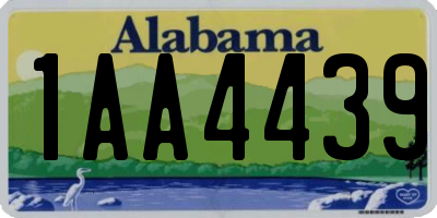 AL license plate 1AA4439