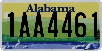 AL license plate 1AA4461