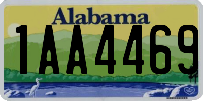 AL license plate 1AA4469