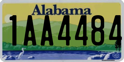 AL license plate 1AA4484