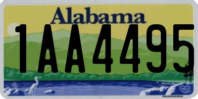 AL license plate 1AA4495