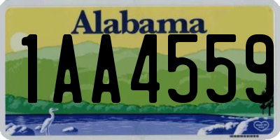 AL license plate 1AA4559