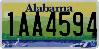 AL license plate 1AA4594