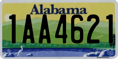 AL license plate 1AA4621