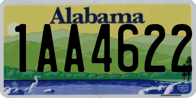 AL license plate 1AA4622