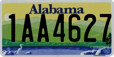 AL license plate 1AA4627