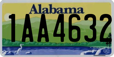 AL license plate 1AA4632