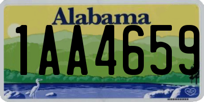 AL license plate 1AA4659