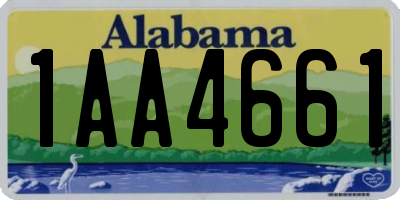 AL license plate 1AA4661