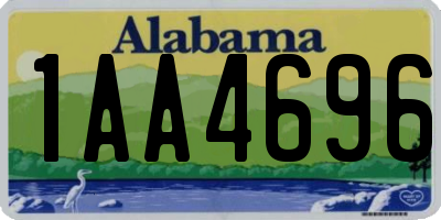 AL license plate 1AA4696