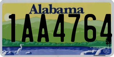 AL license plate 1AA4764