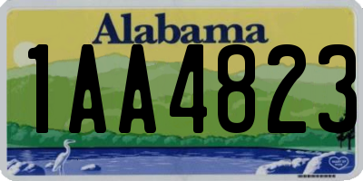 AL license plate 1AA4823