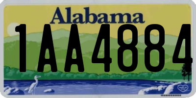 AL license plate 1AA4884