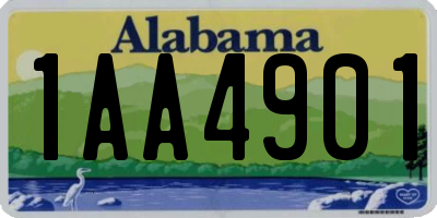 AL license plate 1AA4901