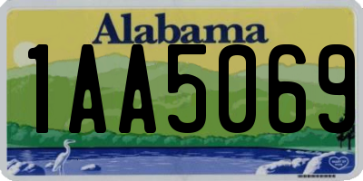 AL license plate 1AA5069