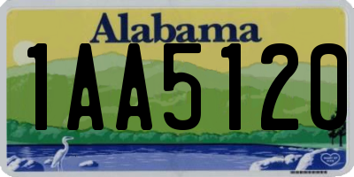 AL license plate 1AA5120