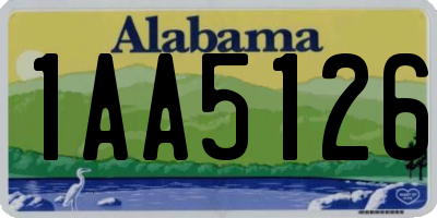 AL license plate 1AA5126