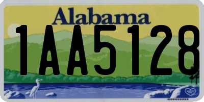 AL license plate 1AA5128