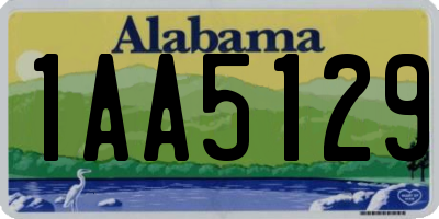AL license plate 1AA5129
