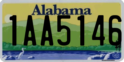 AL license plate 1AA5146