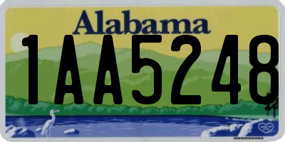 AL license plate 1AA5248