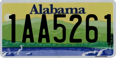 AL license plate 1AA5261