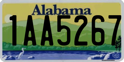AL license plate 1AA5267