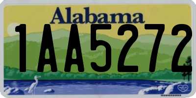 AL license plate 1AA5272