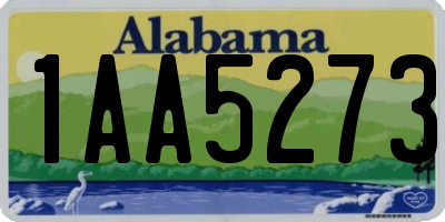 AL license plate 1AA5273