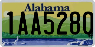 AL license plate 1AA5280