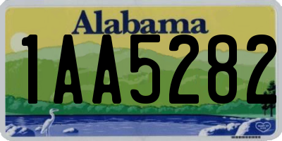 AL license plate 1AA5282