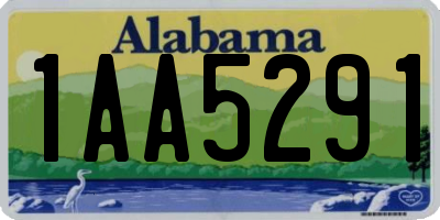 AL license plate 1AA5291