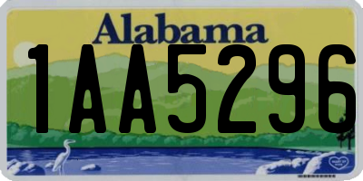 AL license plate 1AA5296