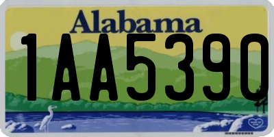 AL license plate 1AA5390