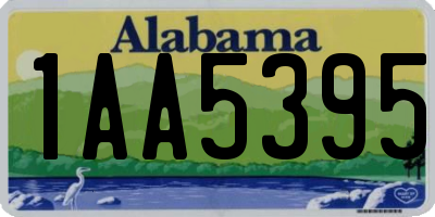 AL license plate 1AA5395