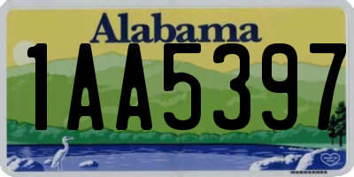 AL license plate 1AA5397