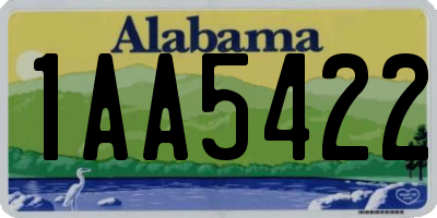 AL license plate 1AA5422