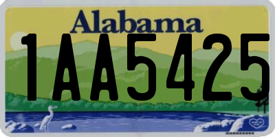 AL license plate 1AA5425