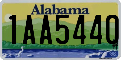 AL license plate 1AA5440