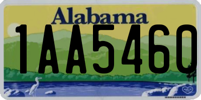 AL license plate 1AA5460