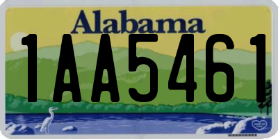 AL license plate 1AA5461