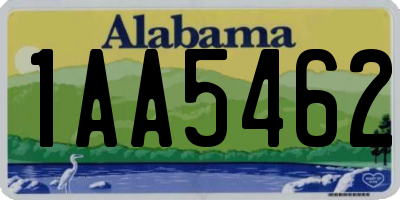 AL license plate 1AA5462