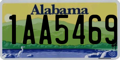 AL license plate 1AA5469