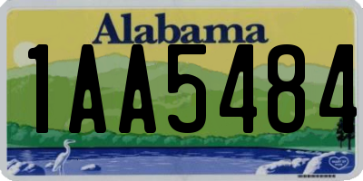 AL license plate 1AA5484