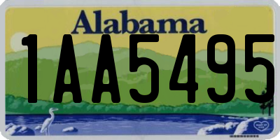 AL license plate 1AA5495