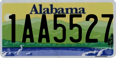 AL license plate 1AA5527