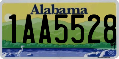 AL license plate 1AA5528