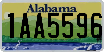 AL license plate 1AA5596
