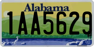AL license plate 1AA5629