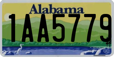 AL license plate 1AA5779